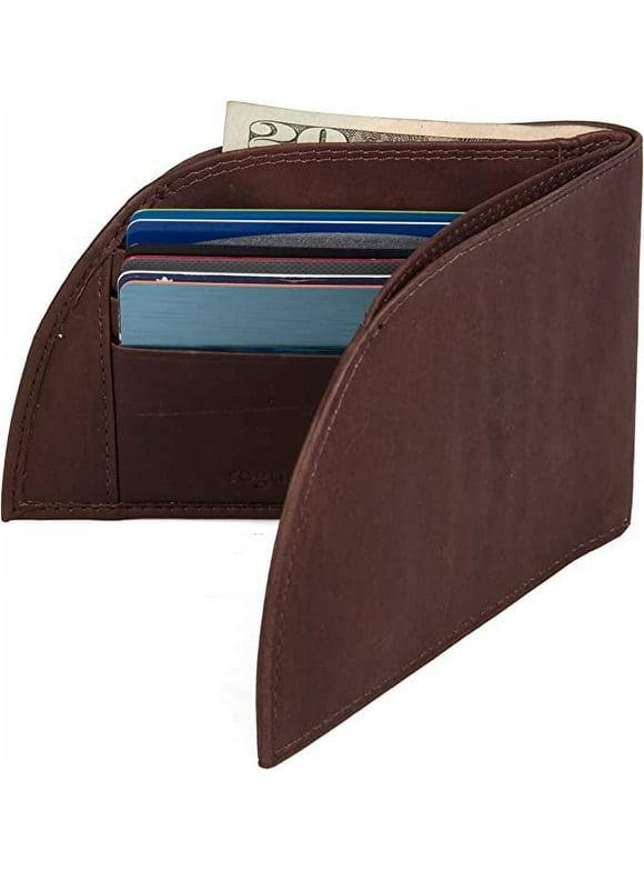 Front Pocket Wallet by - Classic Wallet in Genuine Top Grain Leather - Brown