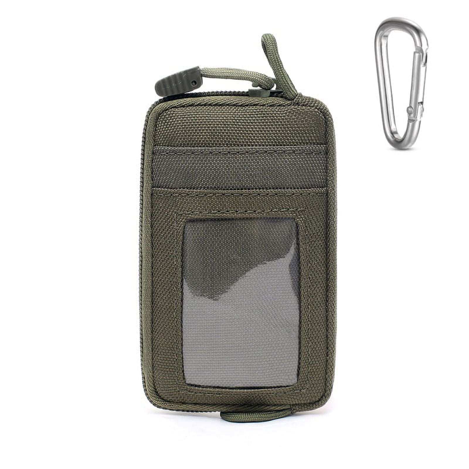 Front Pocket Wallet with Zippers - Small Coin Purse Tactical