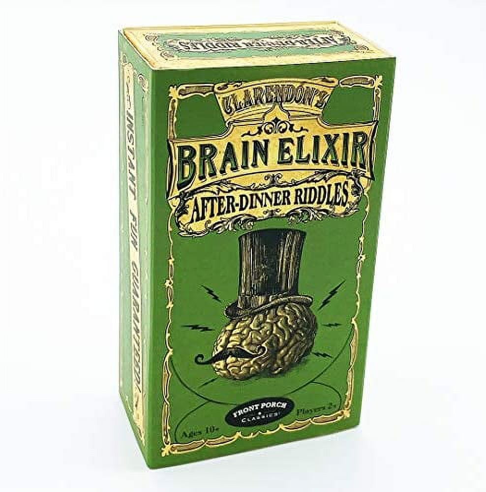 Front Porch Classics Brain Elixir After Dinner RIDDLES Cards, Package
