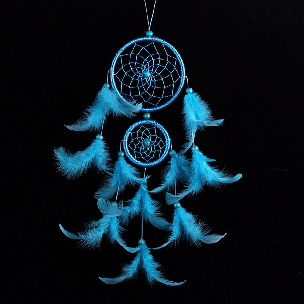 Front Porch Decoration Wind Chimes Deep Tone Handmade Lace Feather Bead