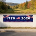 thumbnail image 1 of Front Porch Decorations Outdoor Fourth of July Decor 1776 2026 250Th Anniversary Usa Flag Banner for Backyard Lawn Yard Patio Hanging Outdoor Decor, 1 of 4