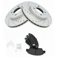 thumbnail image 1 of Front Posi Semi-Metallic Brake Pad & Performance Rotor Kit For 1994-2013 Honda, 1 of 1