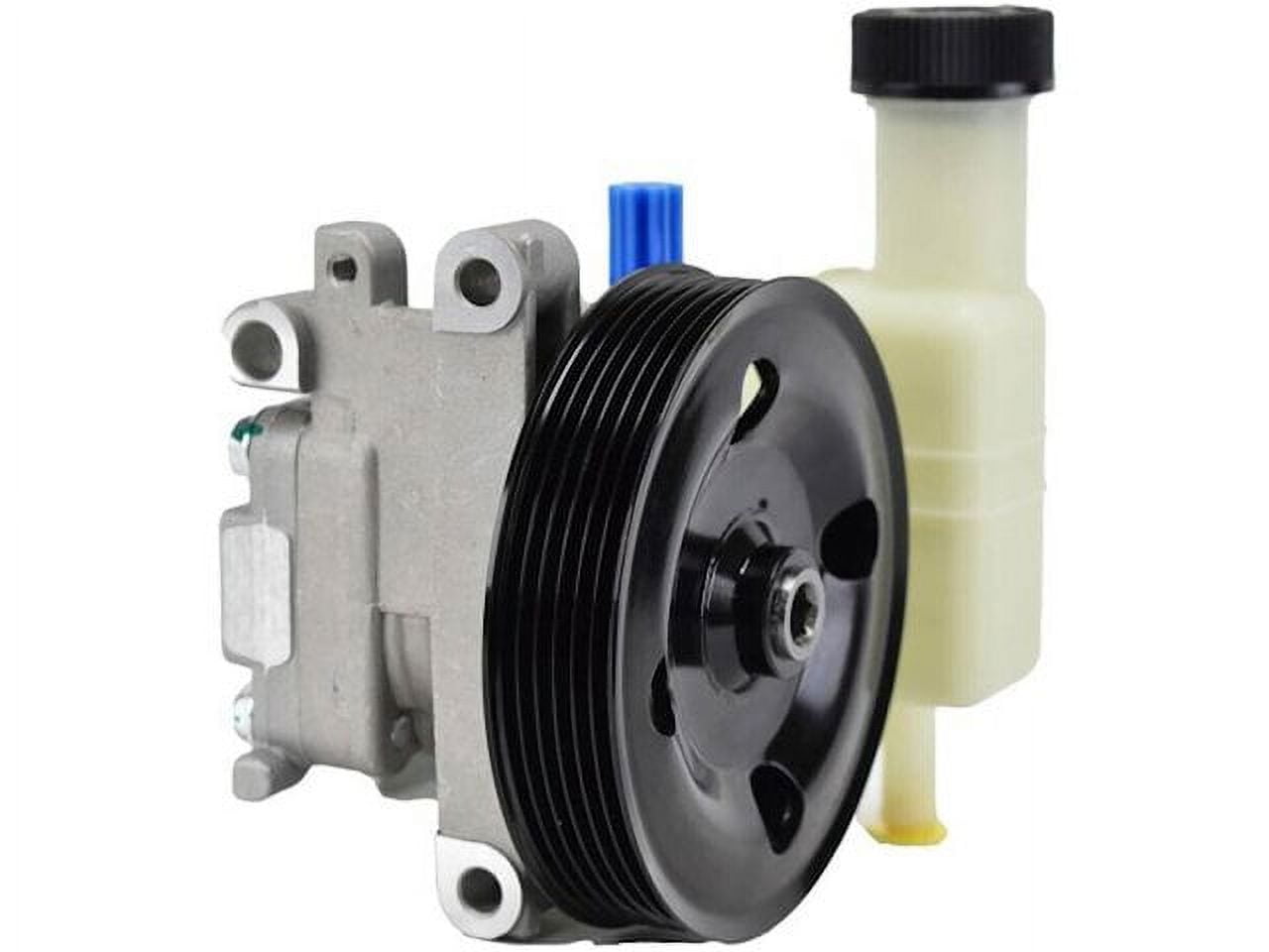 Front Power Steering Pump with Pulley and Reservoir - Compatible with 2007 - 2012 Mazda CX-7 2008 2009 2010 2011