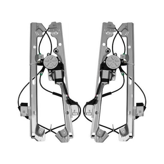 Front Power Window Regulator and Motor Assembly 2 - Compatible with 1999 - 2006 Chevy Silverado 1500 2000 2001 2002 2003 2004 2005