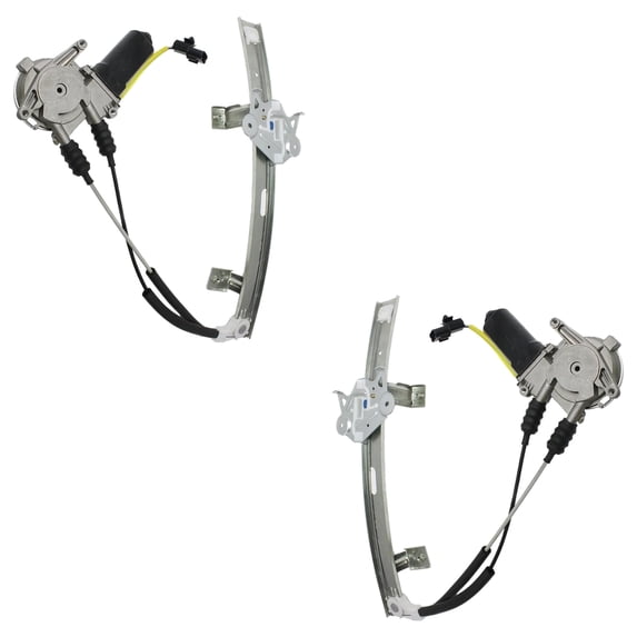New Front Power Window Regulator with Motor Set Compatible with 1991-1996 Dodge Stealth Base R/T Mitsubishi 3000GT SL VR-4 3.0L MB641281 MB641282