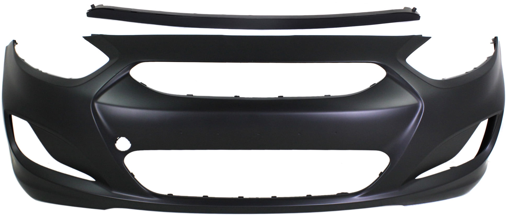 Front Primed Bumper Cover Kit includes Bumper Trim Replacement for 2012 ...