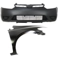 thumbnail image 1 of Front Primed Bumper Cover Kit includes Fender CAPA Certified Replacement for 2006-2008 Honda Civic DX 4 Cyl 1.8L, 1 of 3