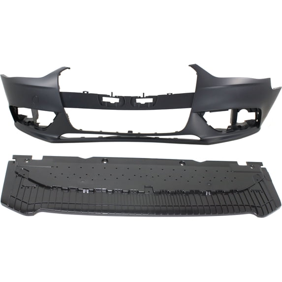 Front Primed Bumper Cover Kit includes Valance Replacement for 2013 Audi A4 Quattro Premium 4 Cyl 2.0L