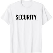 Security Professional Event Safety Guard Officer Front Print T-Shirt