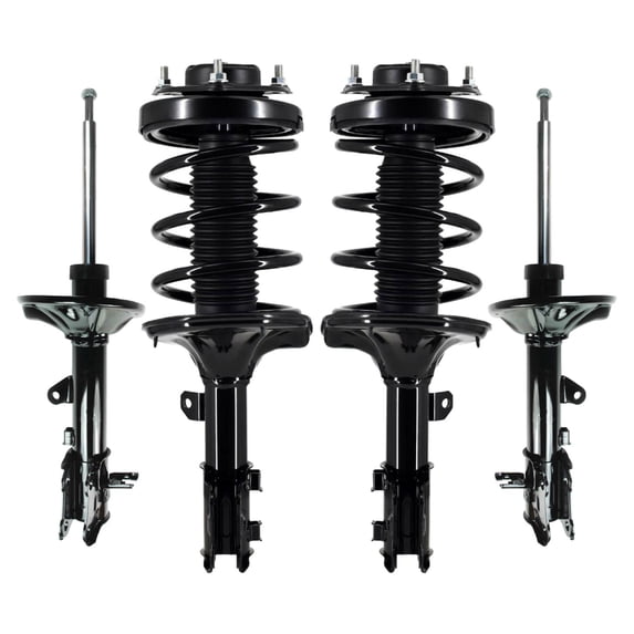 Set of 4 Front Quick Complete Strut-Coil Spring-Rear Strut For 2003-2008 Hyundai Tiburon Exc. GT Limited and Sport Suspension