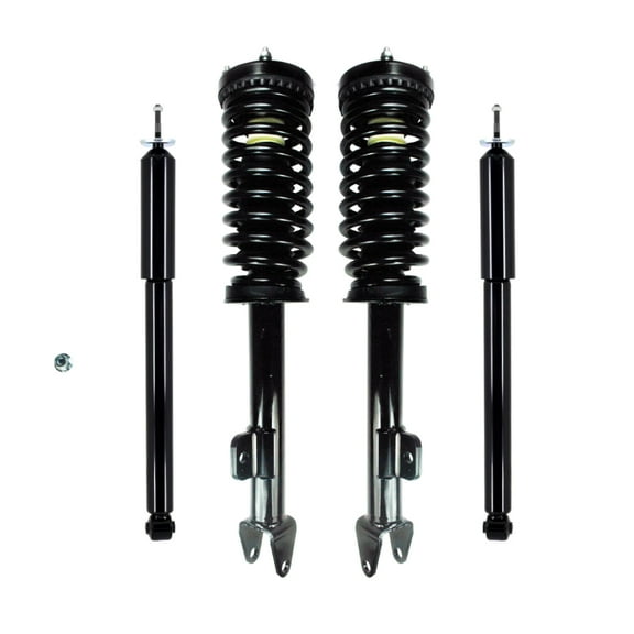 Set 4 Front Quick Complete Strut-Coil Spring-Rear Shock For 2006-2010 Dodge Charger SRT8 RWD w/ Performance Suspension
