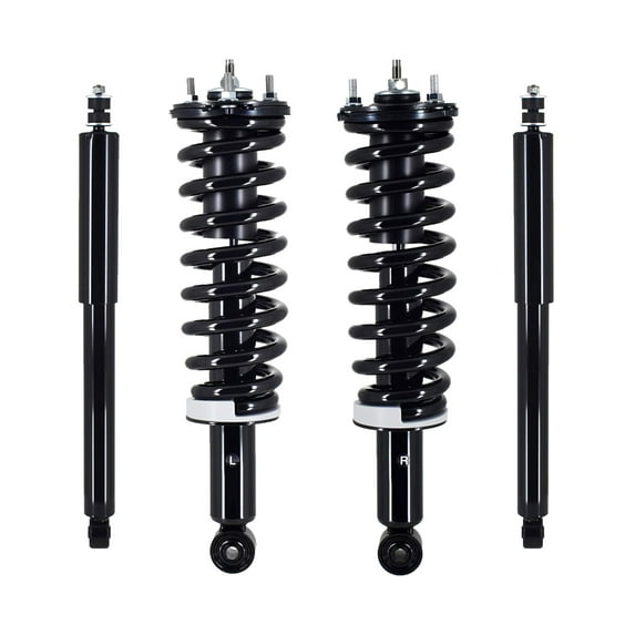 Set 4 Front Quick Strut-Coil Spring-Rear Shock For 2000-2006 Toyota Tundra 4WD Monotube Performance Upgrade