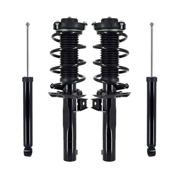 Set of 4 Front Quick Complete Strut-Coil Spring-Rear Shock For 2012-2017 Volkswagen Beetle Turbo, R-Line, GSR