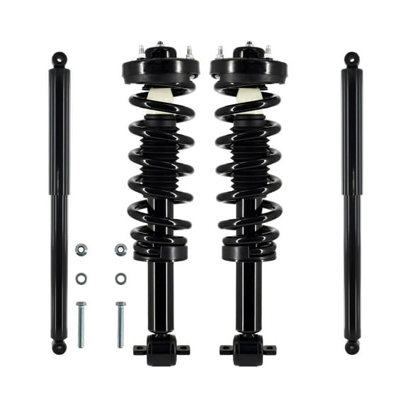 Set Front Quick Complete Strut-Coil Spring-Rear Shock Absorber For 2015-2020 Ford F-150 4WD Monotube Performance Upgrade
