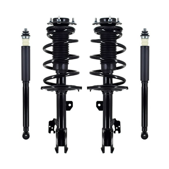 Set 4 Front Quick Complete Strut-Coil Spring-Rear Complete Shock Kit For 2011-2014 Toyota Sienna w/o Mobility Auto Access Package