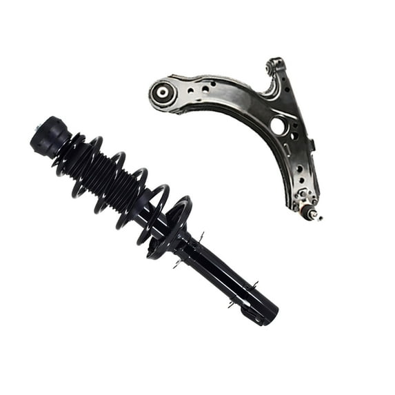Front Right Lower Control Arm Ball Joint-Quick Complete Strut-Coil Spring Assembly For 1999-2006 Volkswagen Golf