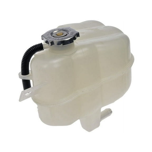 Front Radiator Coolant Overflow Expansion Tank with Cap - Compatible with 2009 - 2019 Dodge Journey 2010 2011 2012 2013 2014 2015 2016 2017 2018