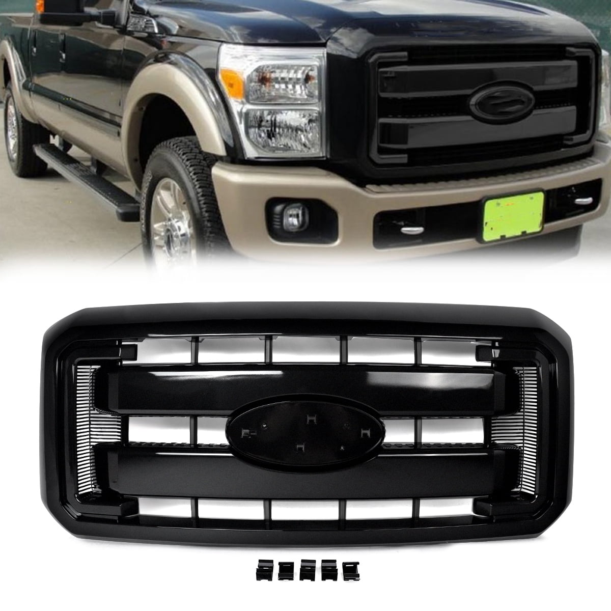 Front Radiator Grill Hood Grille for 2011-2016 Ford F250 F350 F450 F550 ...
