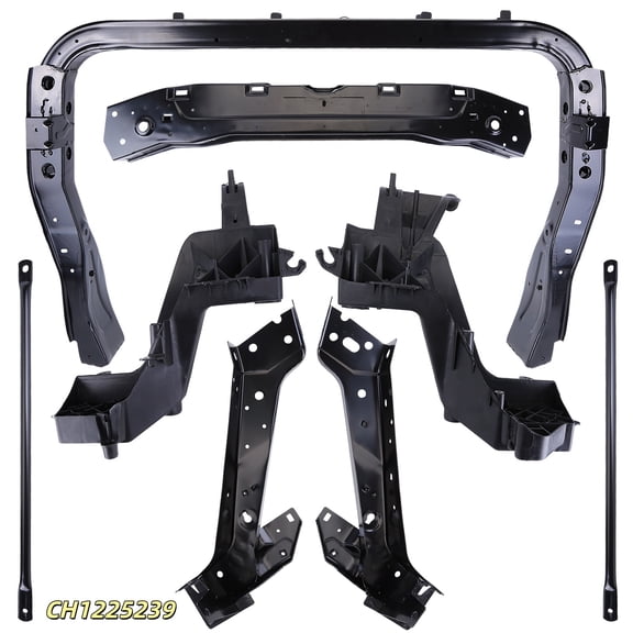 Front Radiator Support Cover Bracket Center Compatible for Jeep GrandCherokee 2011-2022 Replaces 5156109AB-PFM 5156109AA CH1225239