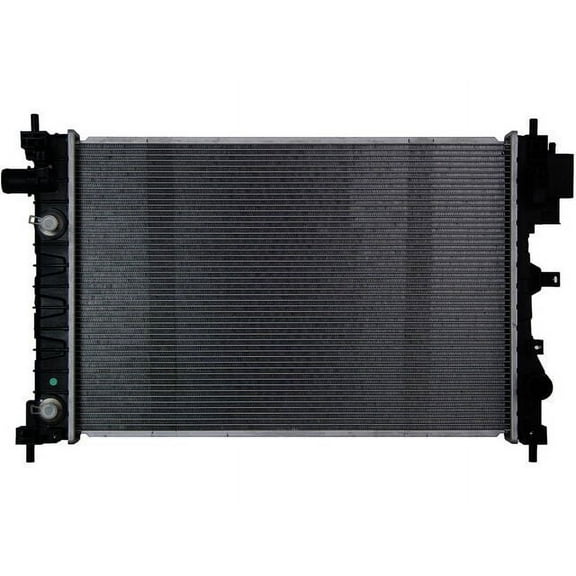 Front Radiator - with AT/CVT - with Transmission Cooler - Compatible with 2016 - 2019 Chevy Spark 1.4L 4-Cylinder 2017 2018 2020