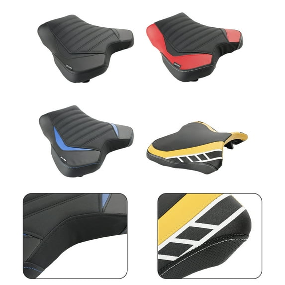 Front Raider Seat Driver Cushion PU Red For Yamaha YZF-R1 YZF R1 2015-2023