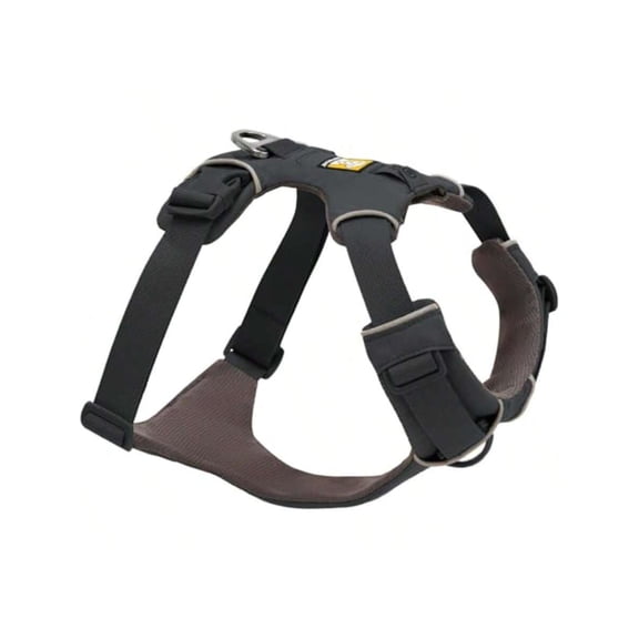 Front Range Dog Harness Reflective Soft Padded Everyday Harness With Dual Leash Clips Adjustable And Lightweight Fit For Training Or Walking For All Dogs Basalt Gray Medium