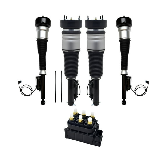 Full Set Front-Rear Air Airmatic Suspension Spring Strut-Air Suspension Solenoid Valve Block For 2012 2013 Mercedes-Benz S350