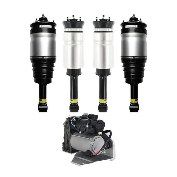 Full Set Front-Rear Air Suspension Spring Strut-Air Suspension Compressor Pump For 2006-2013 Land Rover Range Rover Sport