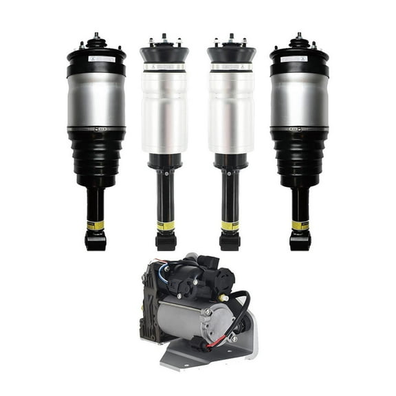 Full Set Front-Rear Air Suspension Spring Strut-Air Suspension Compressor Pump For 2006-2013 Land Rover Range Rover Sport