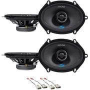 Front+Rear Alpine S 5x7" Factory Speaker Replacement Kit For 1993-2002 Mazda 626