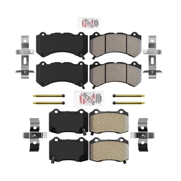 Front & Rear AmeriPRO Brake Pads For SRT8 6 Piston Brembo System 2012-2021
