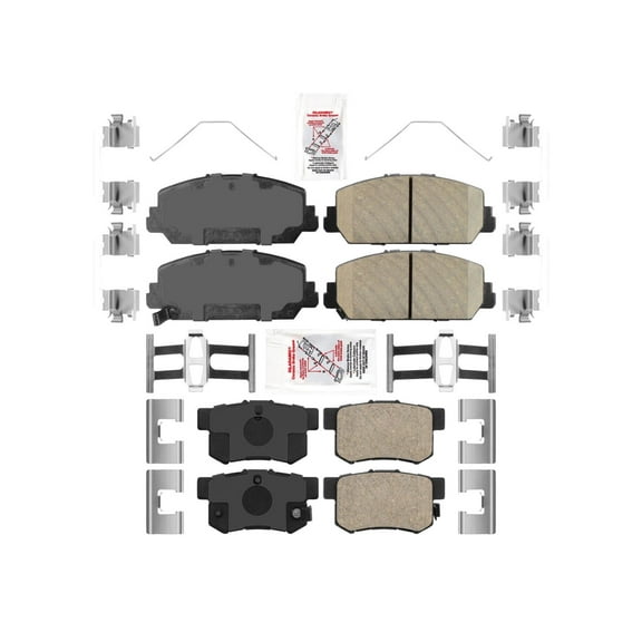 Front & Rear AmeriPro Ceramic Disc Brake Pads for Acura ILX 2019-2022