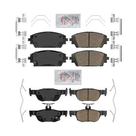 Front & Rear AmeriPro Ceramic Disc Brake Pads for Mazda 3 19-22 Built in Japan