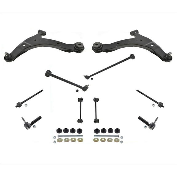 Front & Rear Arms Inner Outer Tie Rods Sway Bar Links Kit for 01-10 PT Cruiser