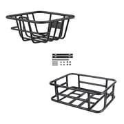 Front & Rear Bike Basket Combo Set, Dual Storage Baskets for Ebike & City Bicycle