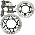 thumbnail image 1 of Front Rear Brake Disc Rotor W/ Pad For Kawasaki Ninja 250R EX250J 2008 2009-2012, 1 of 1