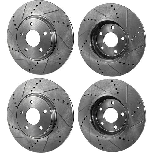 Front & Rear Brake Disc Rotors for Kia Forte Forte5 Koup Hyundai Veloster 13-17