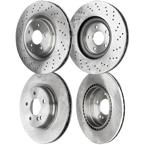 Front & Rear Brake Disc Rotors for MB Mercedes SLK Class CLK SLK55 AMG CLK550