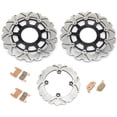 thumbnail image 1 of Front Rear Brake Discs Rotors Pads For HONDA CBF 600 F4i F4 2001-2007 01 02 03 04 05 06 07, 1 of 5
