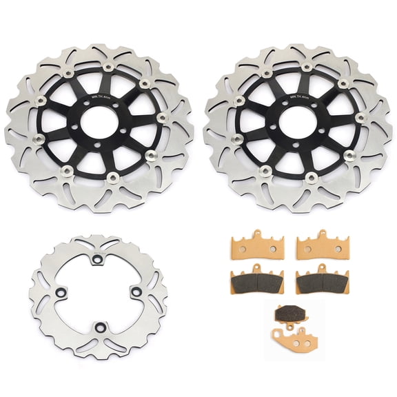 Front Rear Brake Discs Rotors Pads For KAWASAKI ZX6R Ninja ZX600G ZX600J 1998-2002 ZX9R Ninja 1998-1999