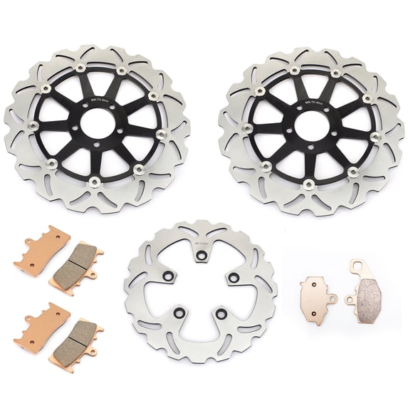 Front Rear Brake Discs Rotors Pads For KAWASAKI ZX9R Ninja ZX900B B3 B4 1996-1997 96 97