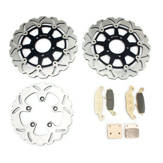 Front Rear Brake Discs Rotors Pads For SUZUKI GSX 600 F 2003-2006 GSX 750 F 2004-2006