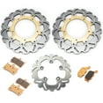 thumbnail image 1 of Front Rear Brake Discs Rotors Pads For YAMAHA FZ6 600 08-09 FZ6 S2 / Fazer 2007-2010 2008 2009 07 08 09 10, 1 of 5