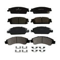 thumbnail image 2 of Front & Rear Ceramic Brake Pads For 2014-2018 Chevy Silverado GMC Sierra 1500 – H HENZIKON, 8pc Set 2 of 6