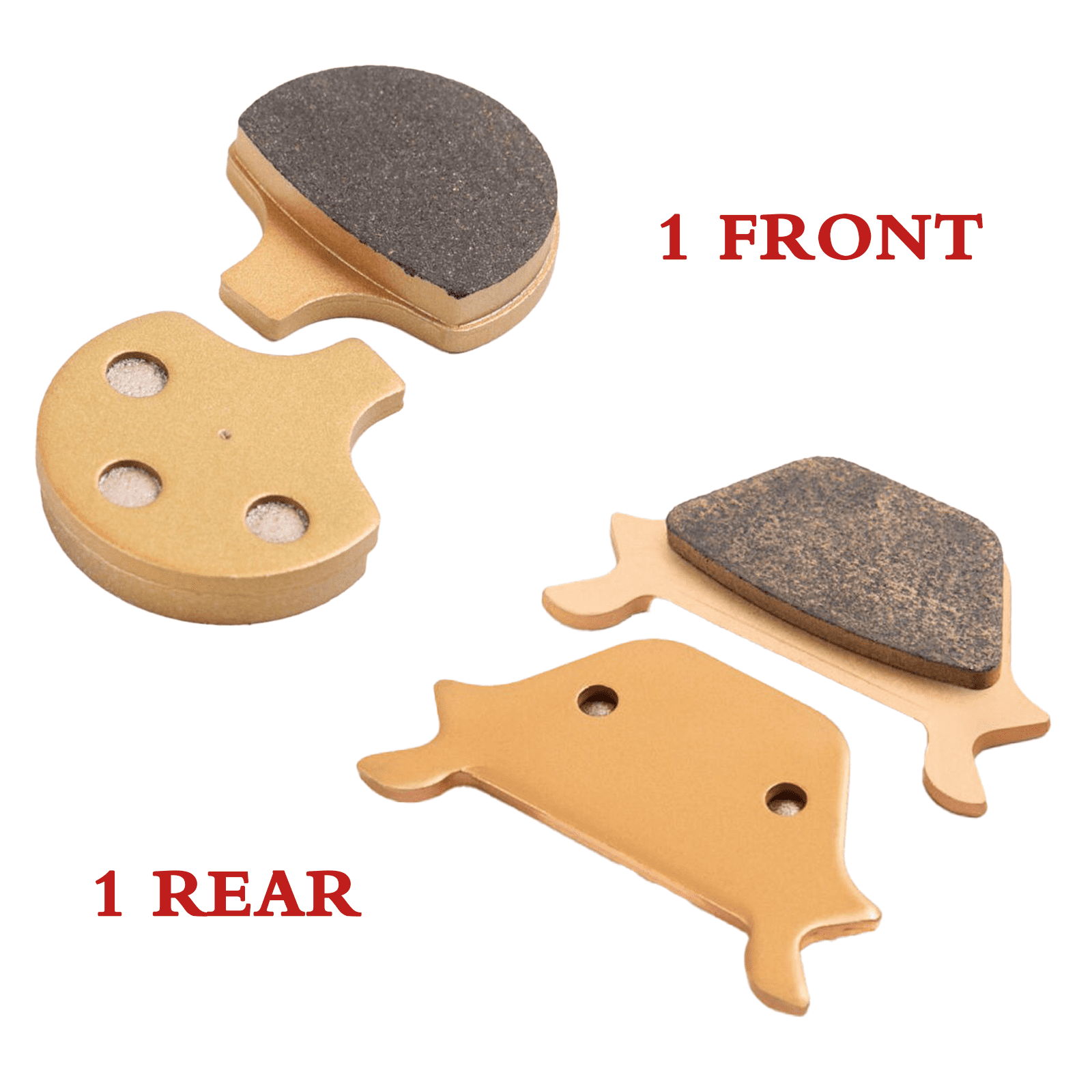 Road Passion Front & Rear Brake Pads For Harley Sportster XLH 883 (2000-2003) - Semi-Metallic, 2 Pairs Included