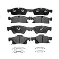 thumbnail image 1 of Front Rear Brake Pads for 2011-2020 Jeep Grand Cherokee, 2011-2020 Dodge Durango, Set of 8 Ceramic Brakes Pads, 1 of 6