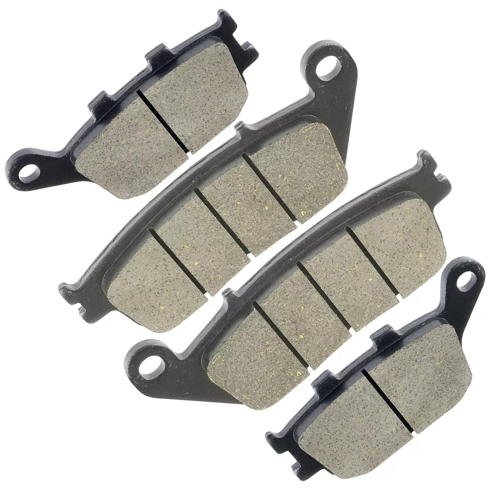 Front & Rear Brake Disc Rotors For Honda VTX1300 (2003-2009) - Drilled, Chrome, Pair