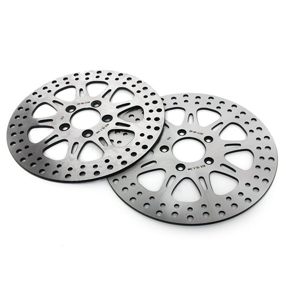 Front Rear Brake Rotors Discs for Harley Softail Heritage Fatboy Deluxe FLSTN