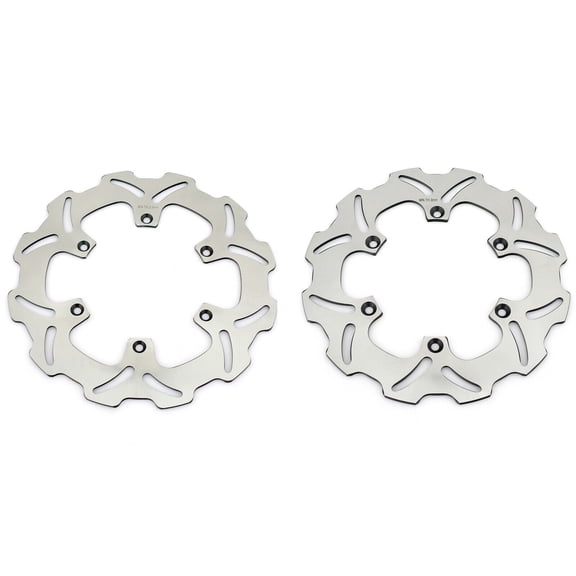 Front Rear Brake Rotors Discs for Suzuki RM 125 2000-2009 RM 250 2000-2012