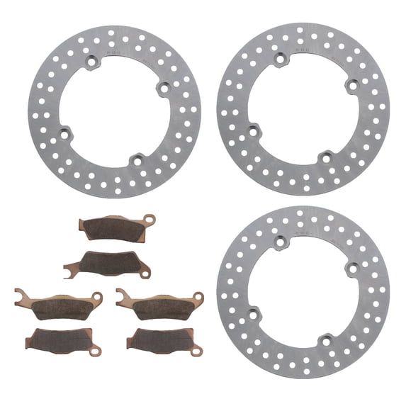 Front & Rear Brake Rotors & Pads fit Can-Am Outlander 570 Hunting Edi 2017-2023
